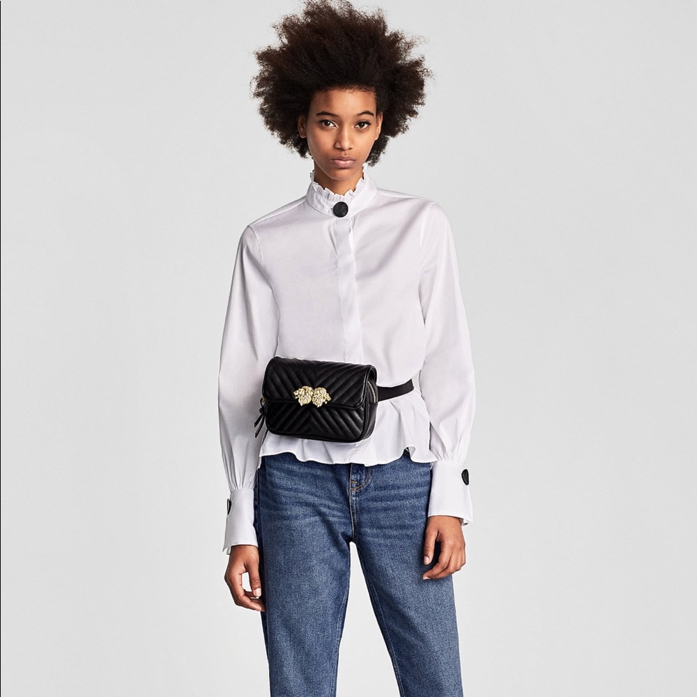 Zara Blouse with Button Detail